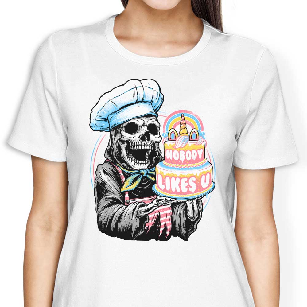 Glitchygorilla's Doom Cake Women's Fashionable T - Shirts
