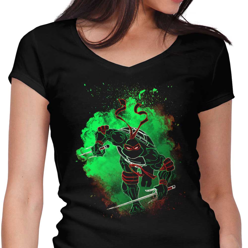 Women's Fashionable V-Neck T-Shirt: Soul of the Sais