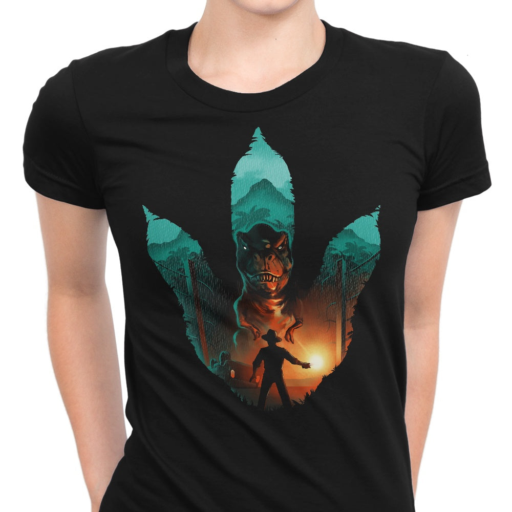 Jurassic Footprint Women's Fashion Apparel - T-Shirts and Premium T-Shirts