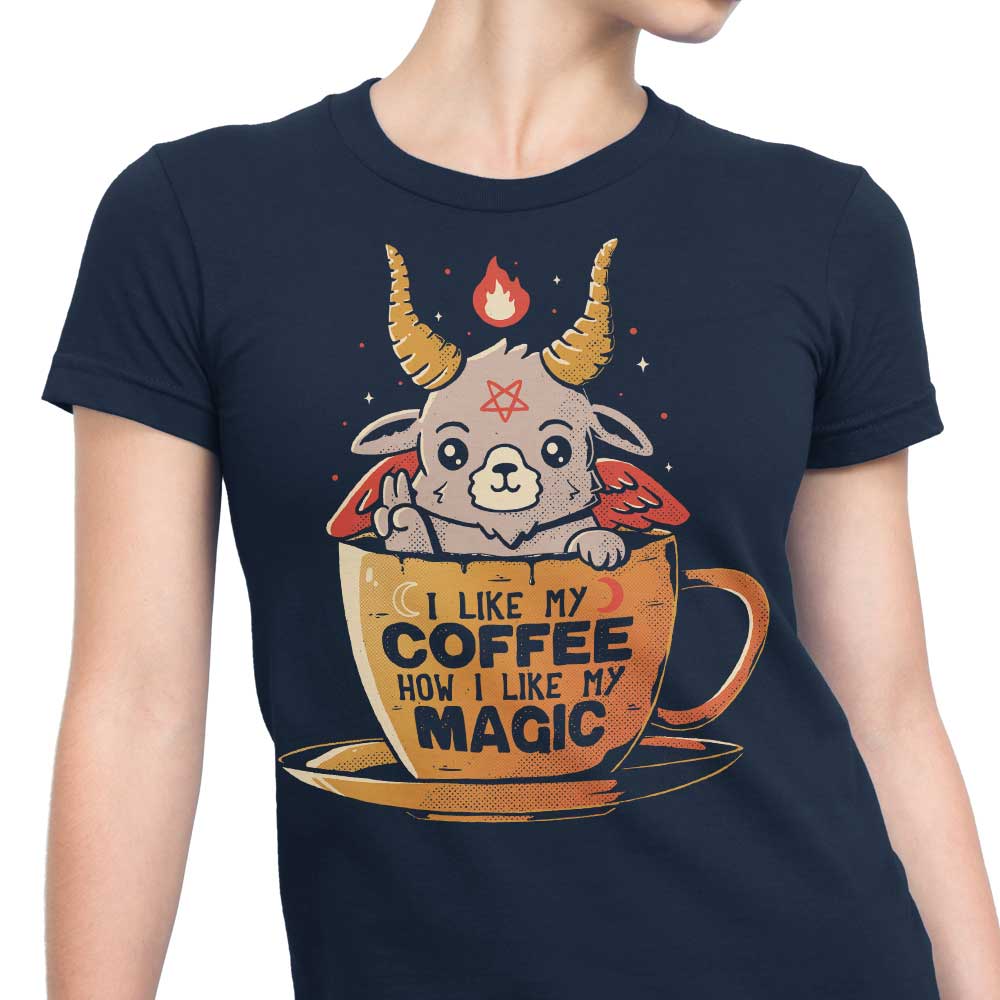 Elegant Black Coffee Women's T-Shirts in Various Sizes