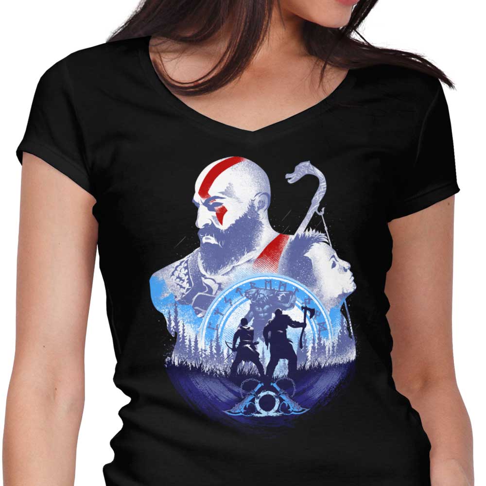 Exciting Adventures with My Father - Women's Stylish V-Neck T-Shirt