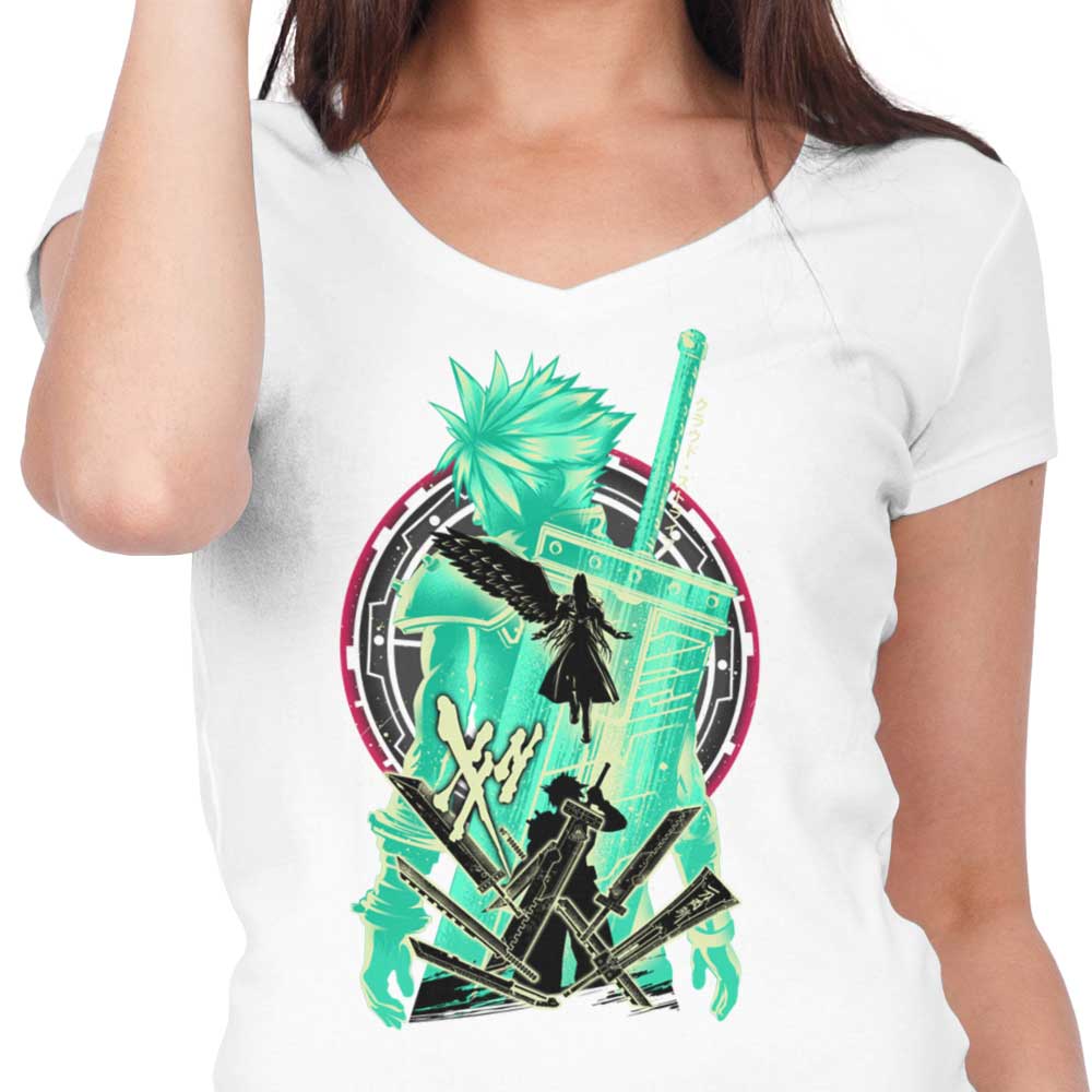 Hypertwenty's Women's V-Neck 'Warriors of Shinra'