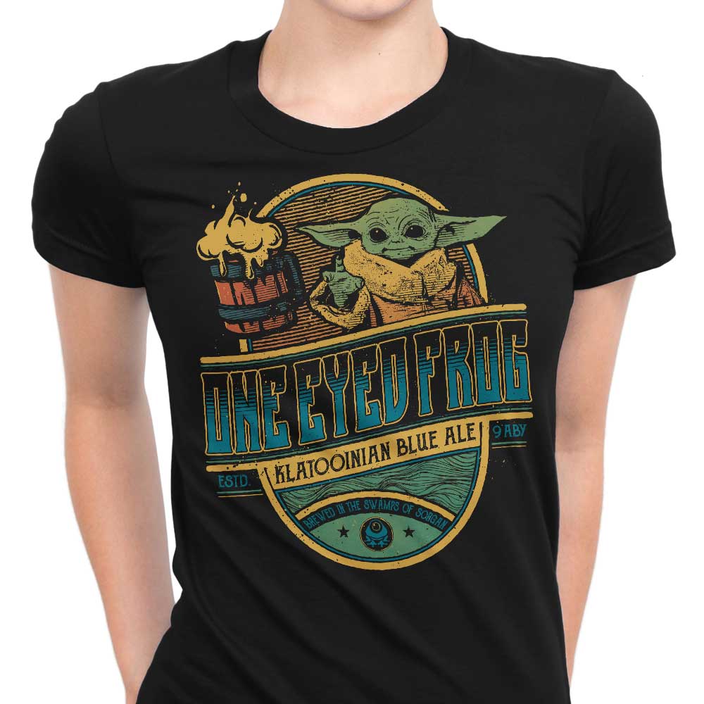 One Eyed Frog Ale Women's Fashionable T-Shirts