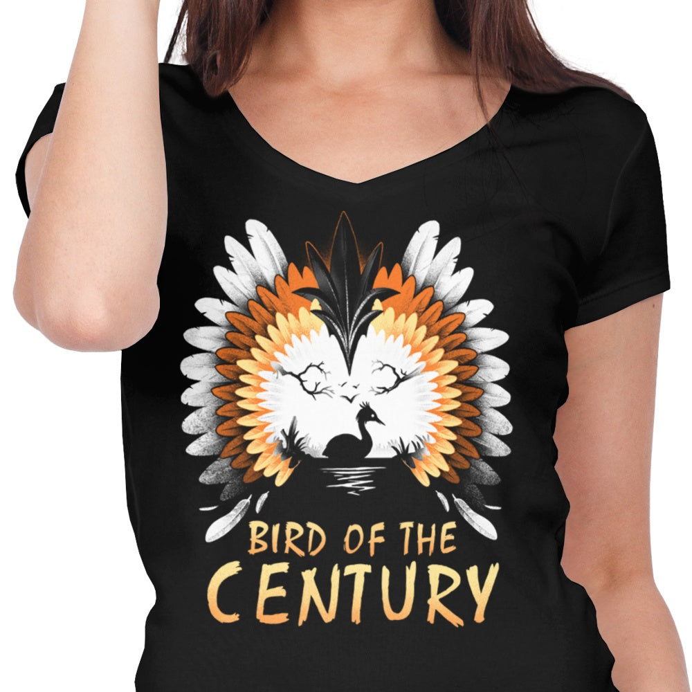 Women's V-Neck T-Shirt - The Bird of the Century