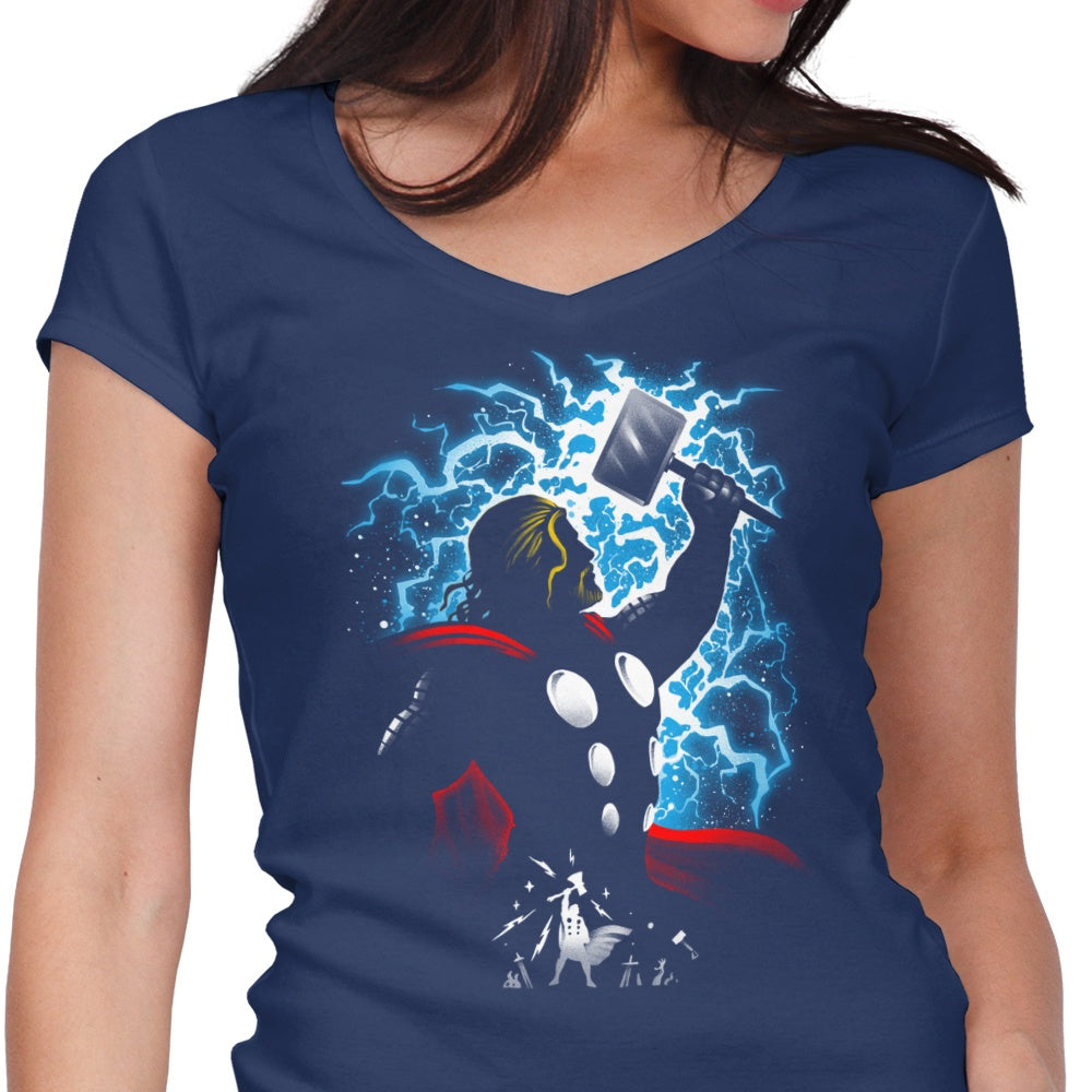 Women's Stylish V-Neck Inspired by the God of Thunder