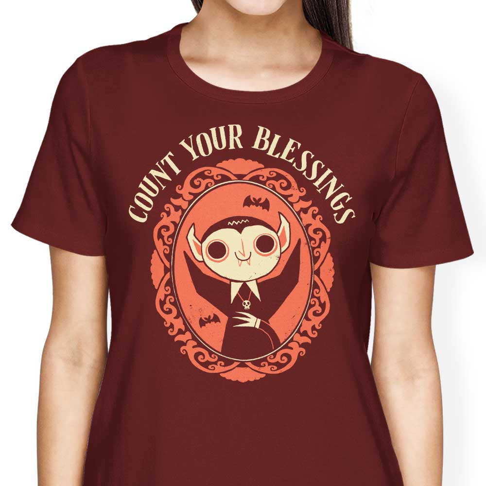 DinoMike's Count Your Blessings Women's Comfortable T-Shirts