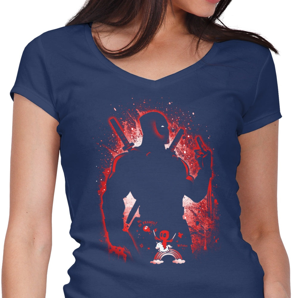 Stylish Alemaglia Women's V-Neck - The Chatty Merc