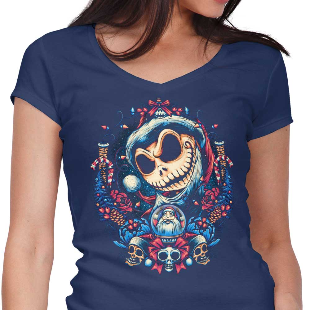 Gorgeous Women's V-Neck Christmas King Apparel