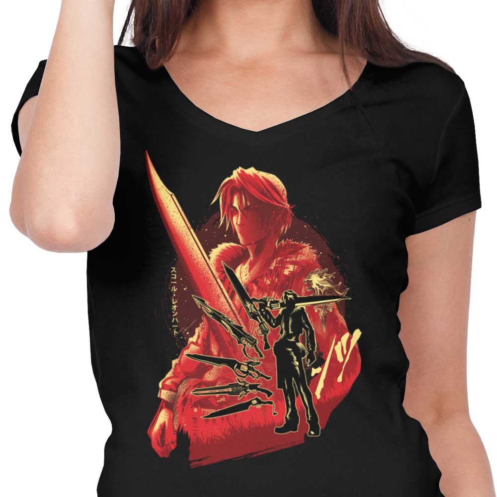 Hypertwenty's Ultimate Lion Heart V-Neck Women's Top