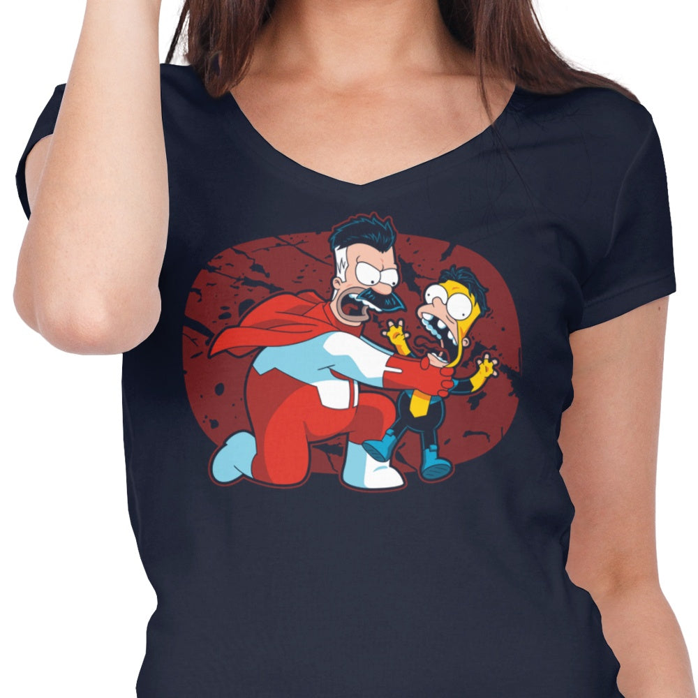 Stylish Women's V-Neck 'Think You Little' Top