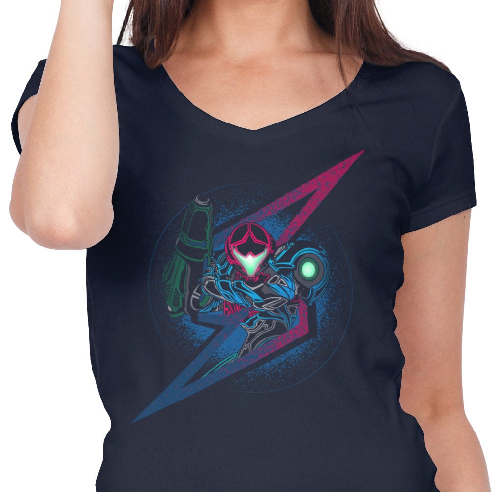 Women's V-Neck Tee - A Dreadful Symbol Design