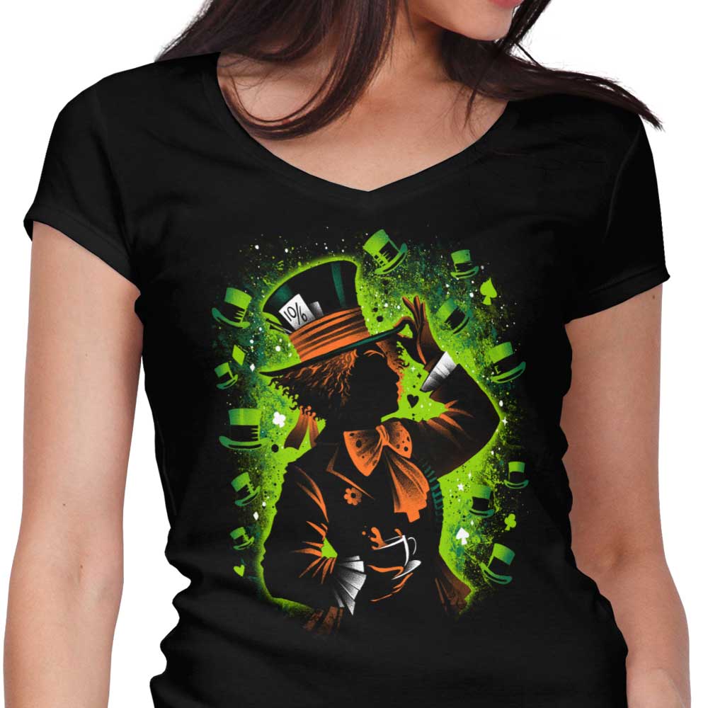 Exceedingly Enraged - Women's Fashionable V-Neck Top