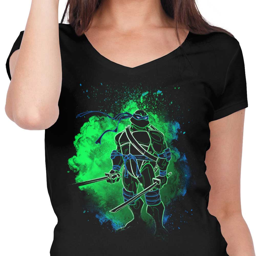 Donnie Illustrations' 'Soul of the Katanas' Women's V-Neck