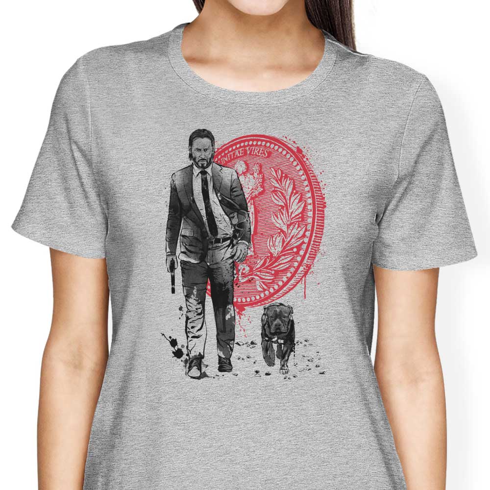 Women's 'Lone Hitman and Cub' Apparel by Dr. Monekers