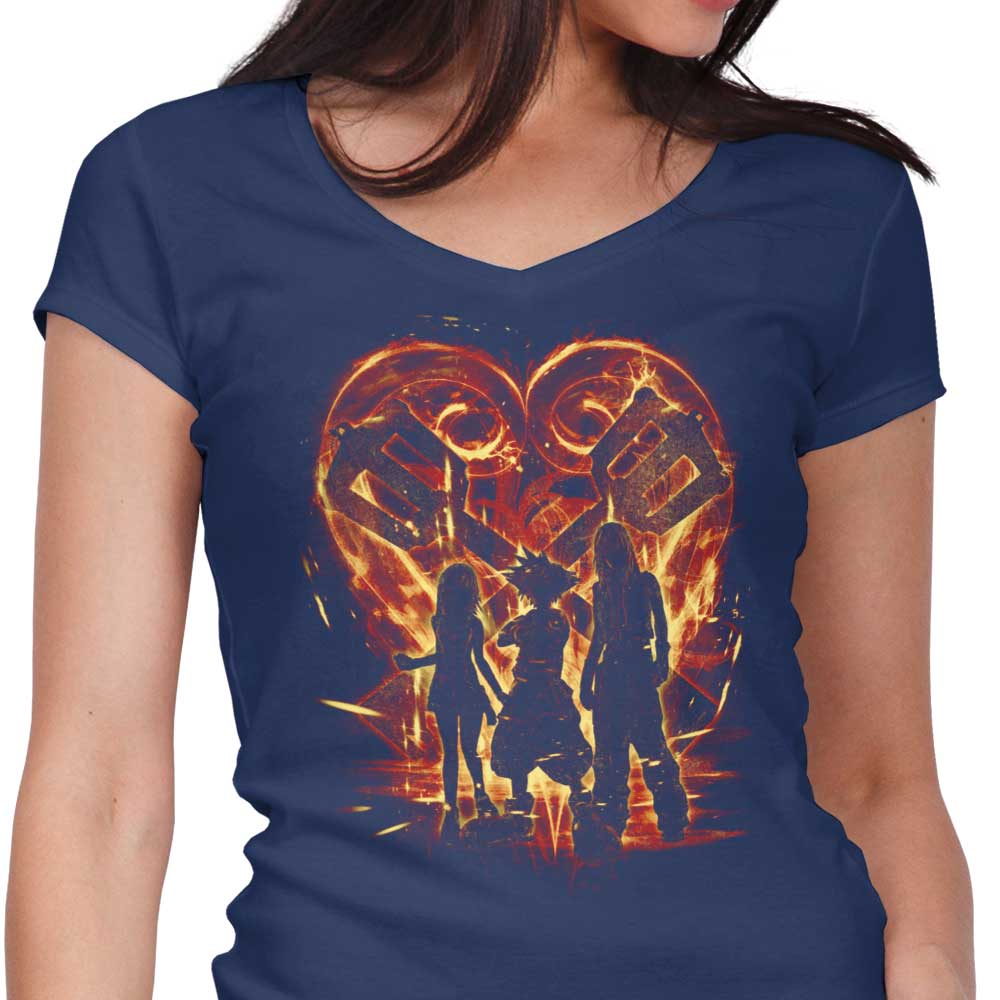 Women's Fashionable V-Neck T-Shirt from Kingdom Trio Collection
