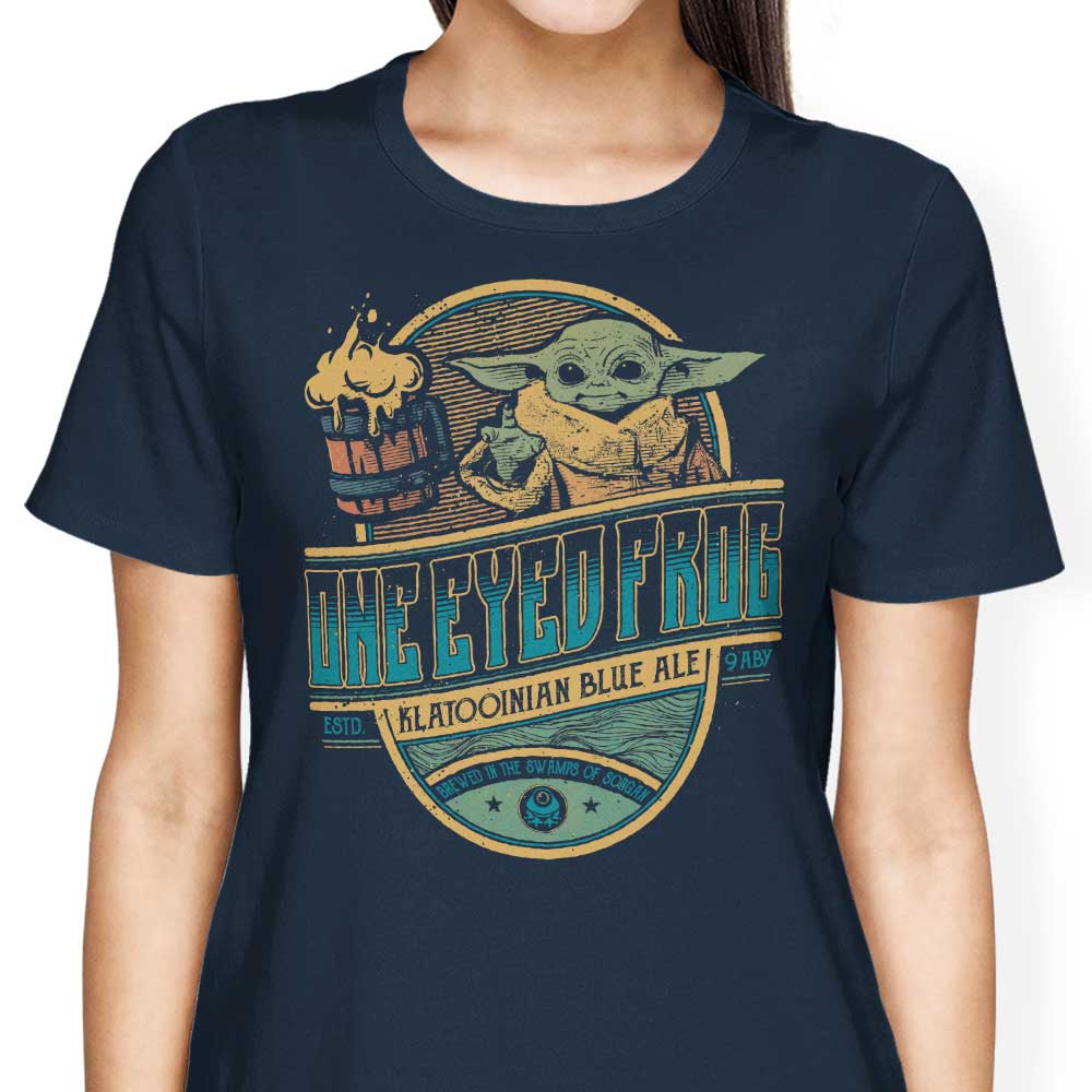 One Eyed Frog Ale Women's Fashionable T-Shirts