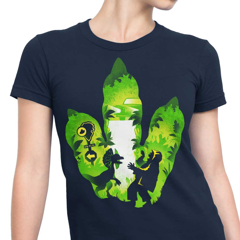 Women's Alemaglia Dilophosaurus Footprint Apparel