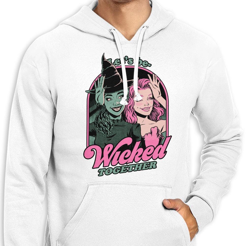 Green and Pink Witches Themed Stylish Hoodie by Studio Mootant