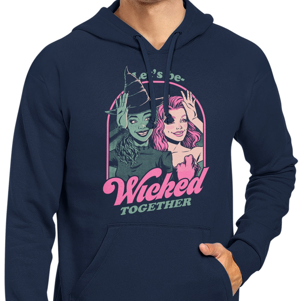 Green and Pink Witches Themed Stylish Hoodie by Studio Mootant