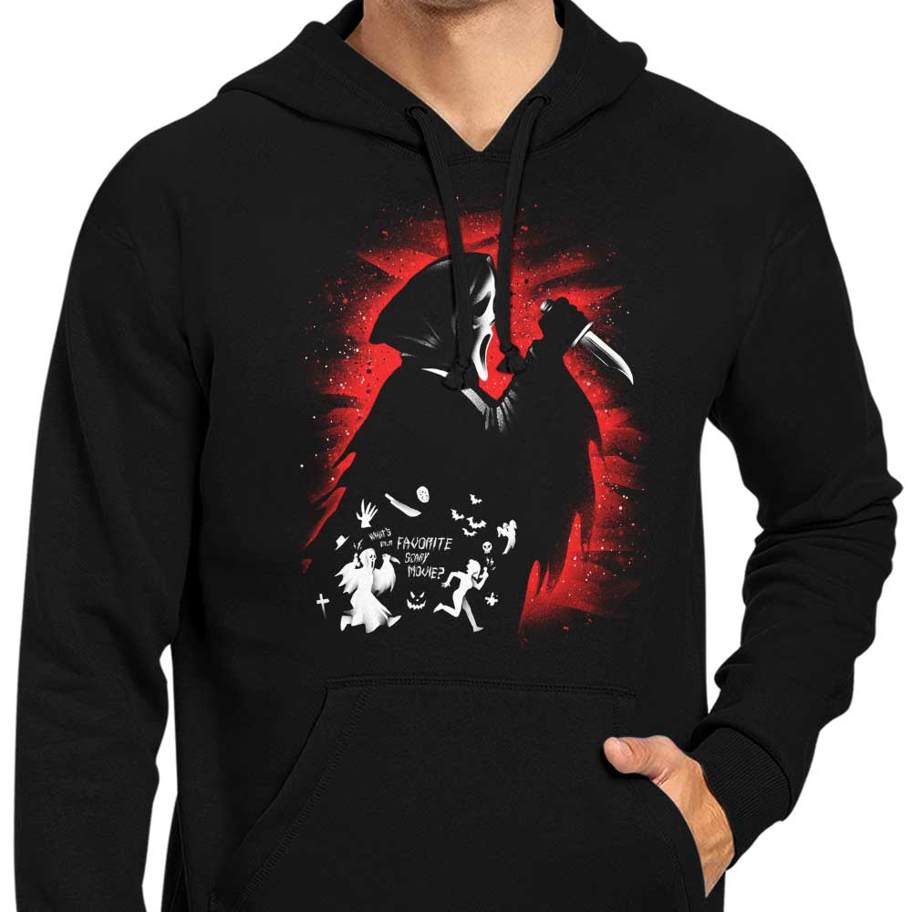 Alemaglia Brand Ghost Face Design Hooded Sweatshirt