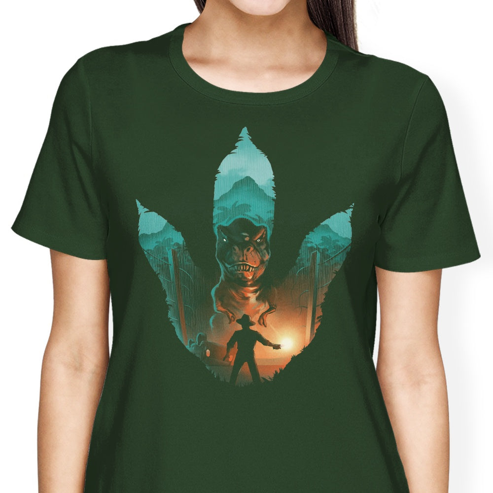 Jurassic Footprint Women's Fashion Apparel - T-Shirts and Premium T-Shirts