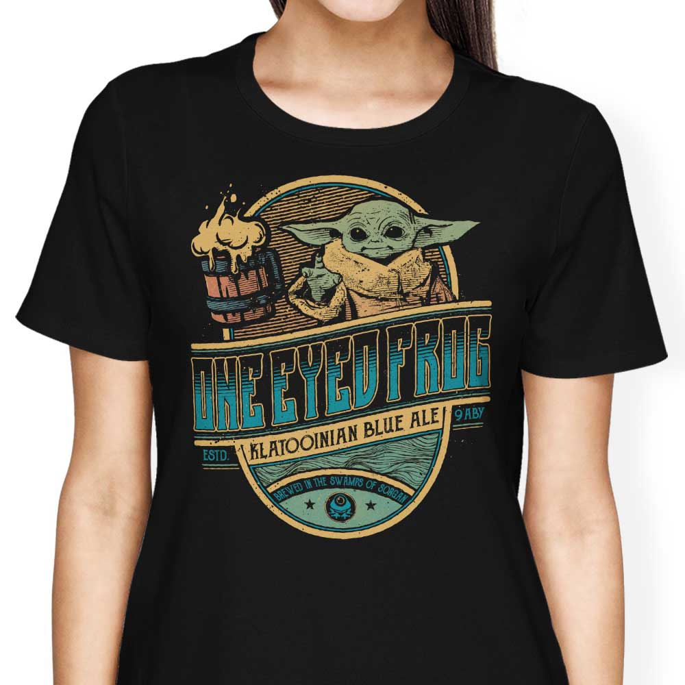 One Eyed Frog Ale Women's Fashionable T-Shirts