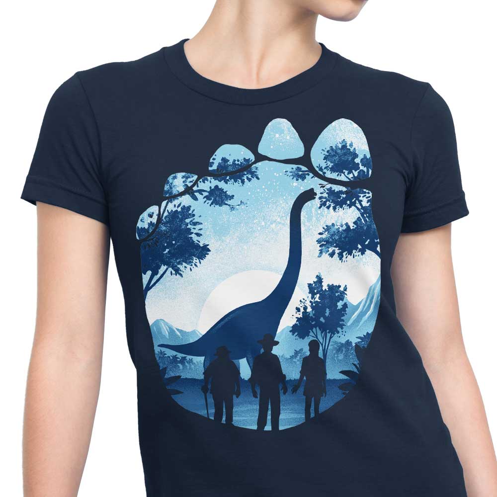 Women's Apparel with Brachiosaurus Footprint Design