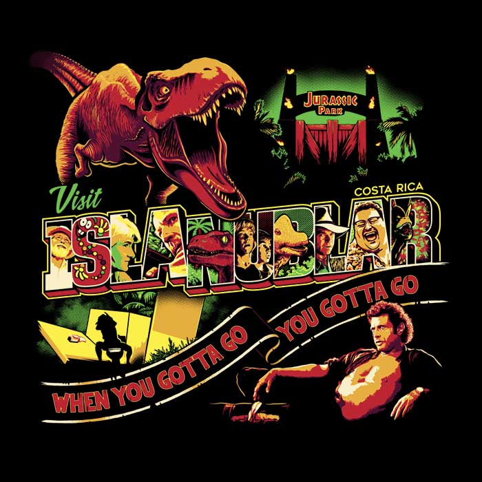 Women's Stylish V-Neck T-Shirt for Visiting Isla Nublar