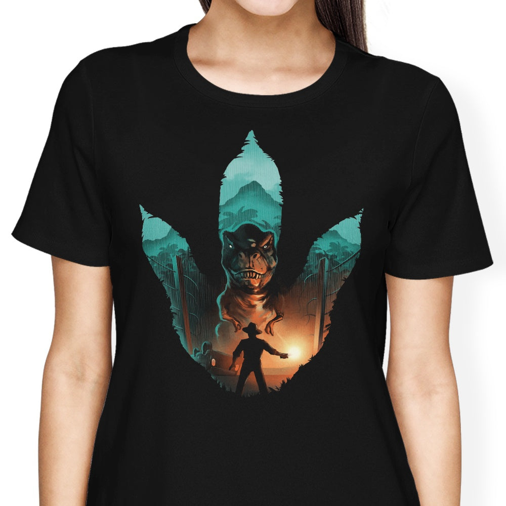 Jurassic Footprint Women's Fashion Apparel - T-Shirts and Premium T-Shirts