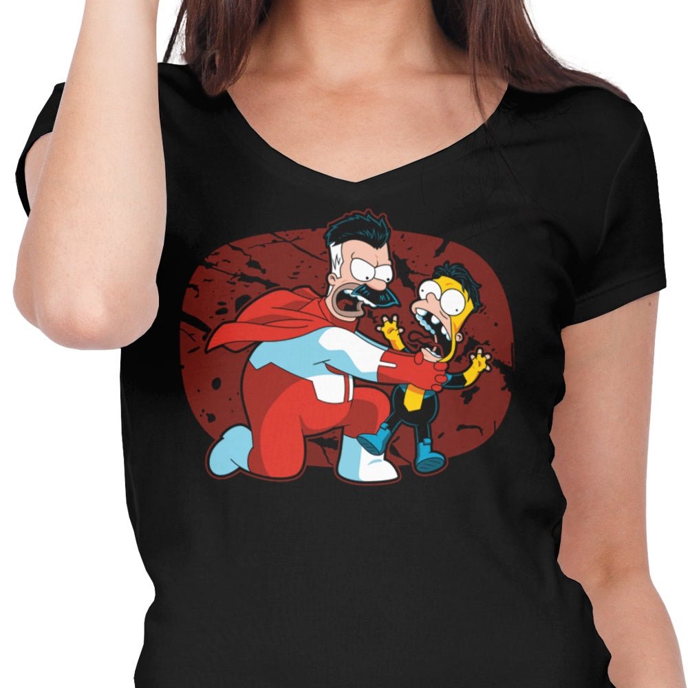 Stylish Women's V-Neck 'Think You Little' Top