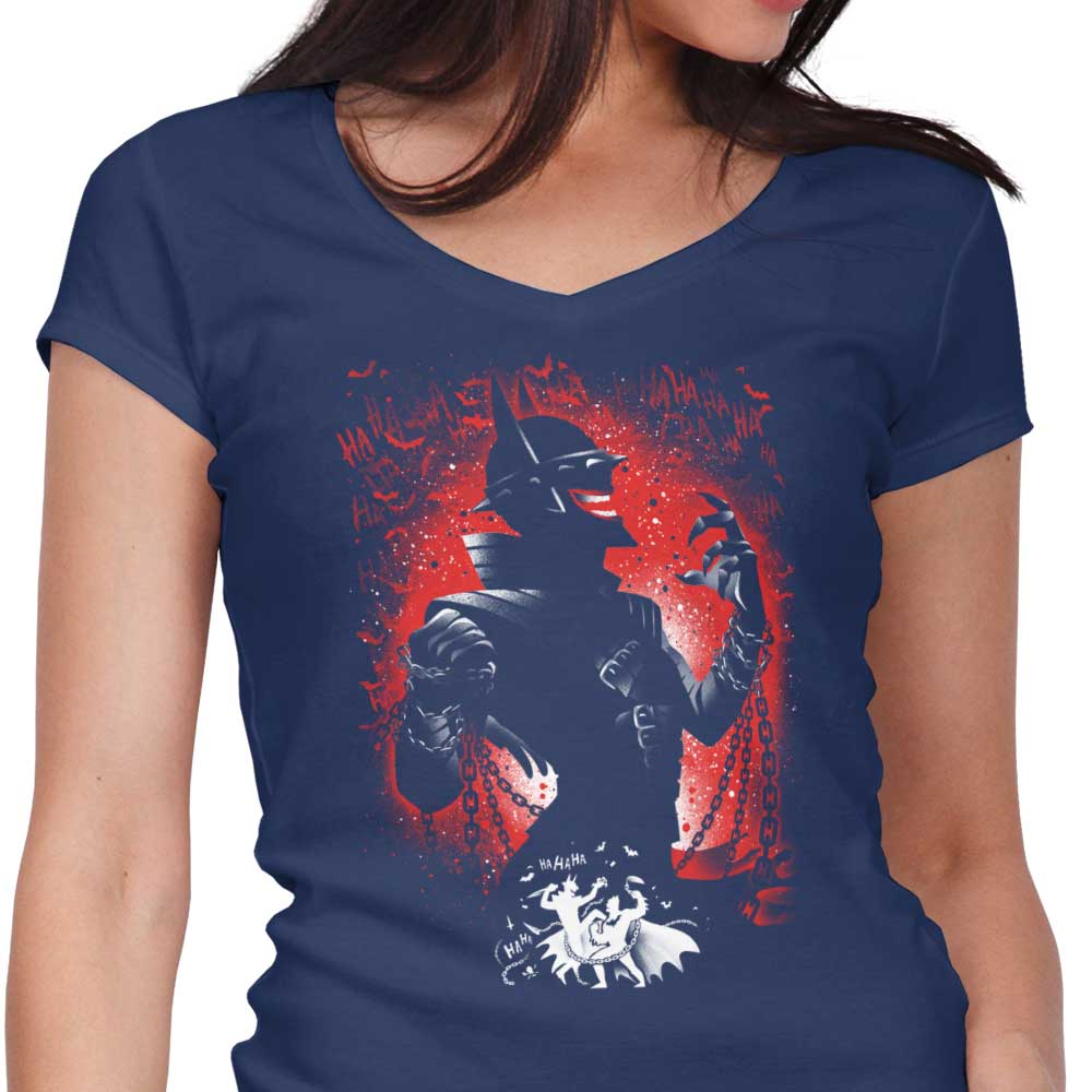A Stylish Women's V-Neck T-Shirt - The One Who Laughs