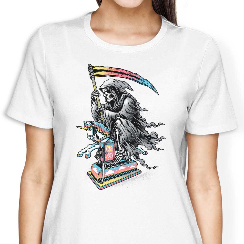 Glitchygorilla's Women's Apparel: Death Enjoying Life T-Shirts