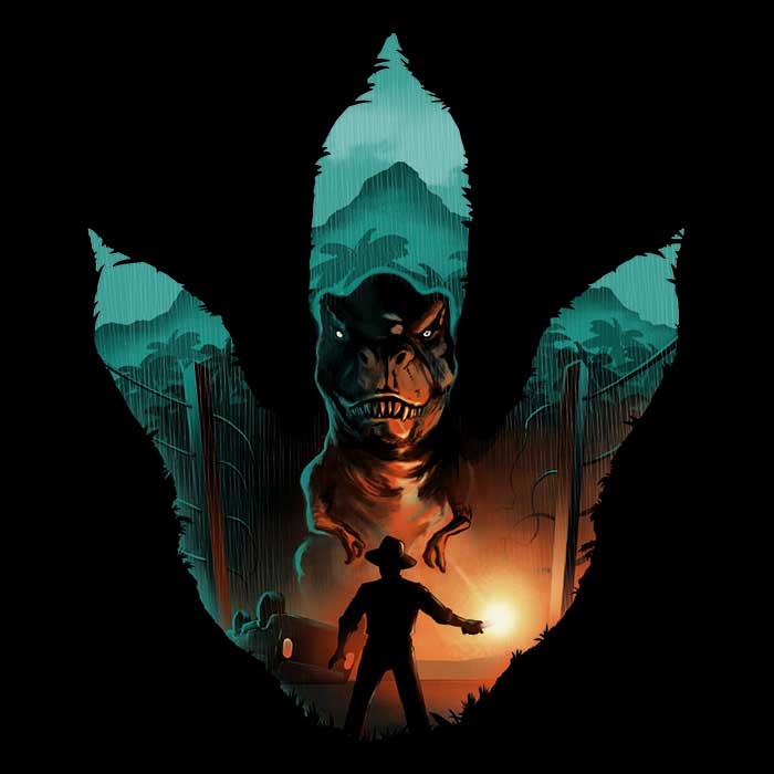 Jurassic Footprint Women's Fashion Apparel - T-Shirts and Premium T-Shirts