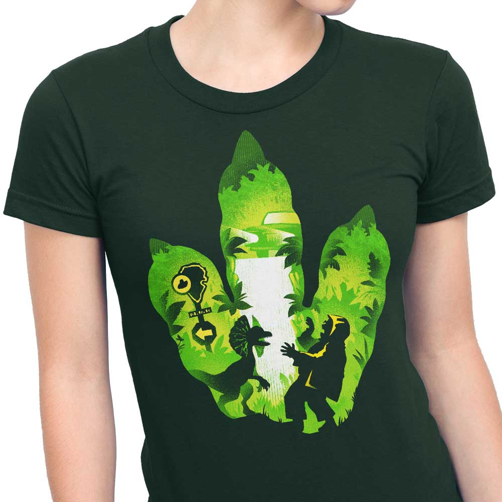 Women's Alemaglia Dilophosaurus Footprint Apparel