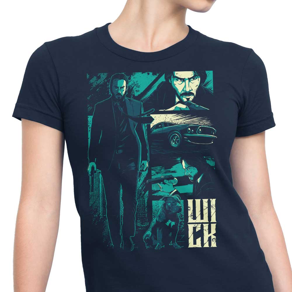 StudioM6's W-I-C-K Women's Comfortable T-Shirts in Various Sizes