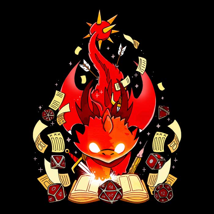 Dragon Dice Themed Zip Up and Pullover Hoodie Set