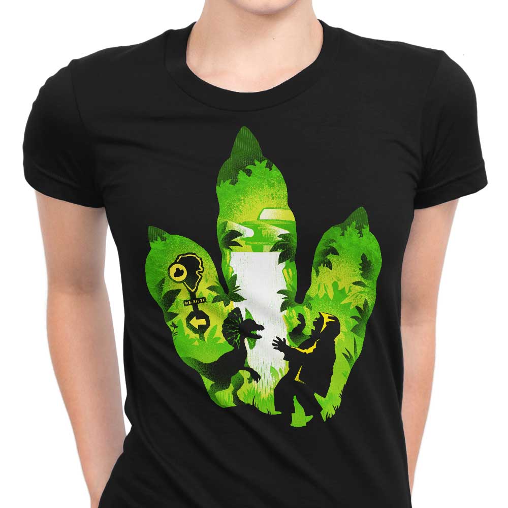 Women's Alemaglia Dilophosaurus Footprint Apparel