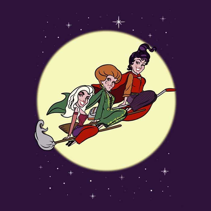 MarianoSan's Enchanting Women's Three Witches T-Shirts Collection