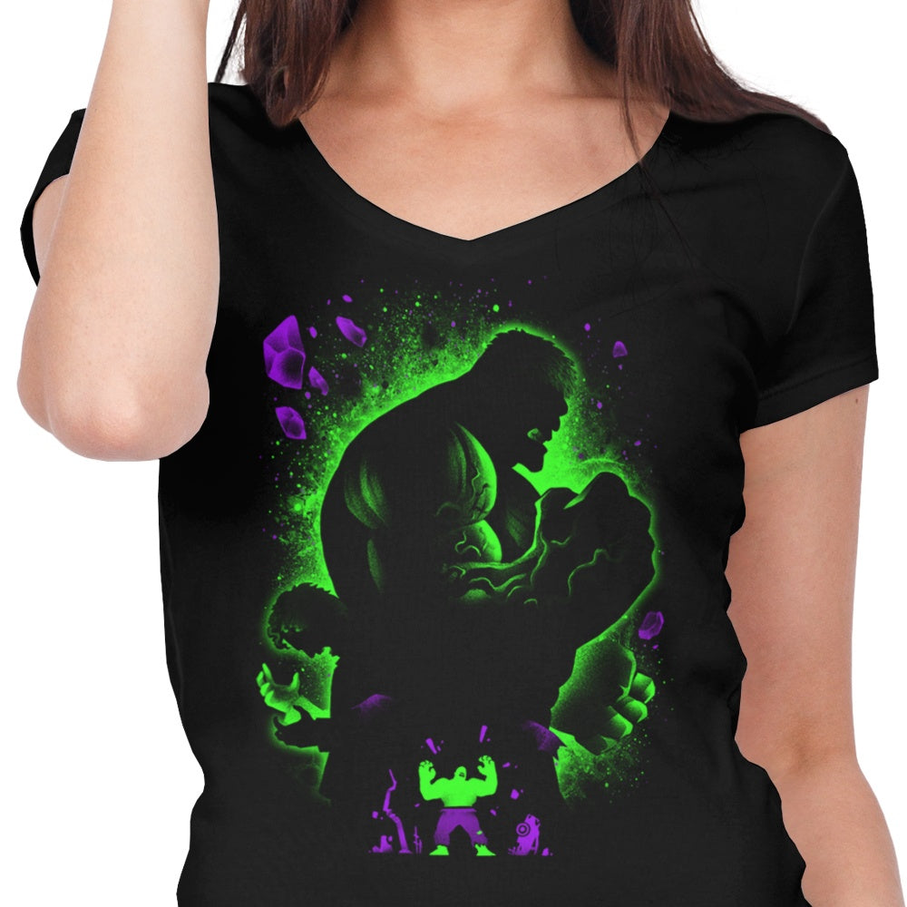 Women's Stylish Green V-Neck from Alemaglia - The Green Monster