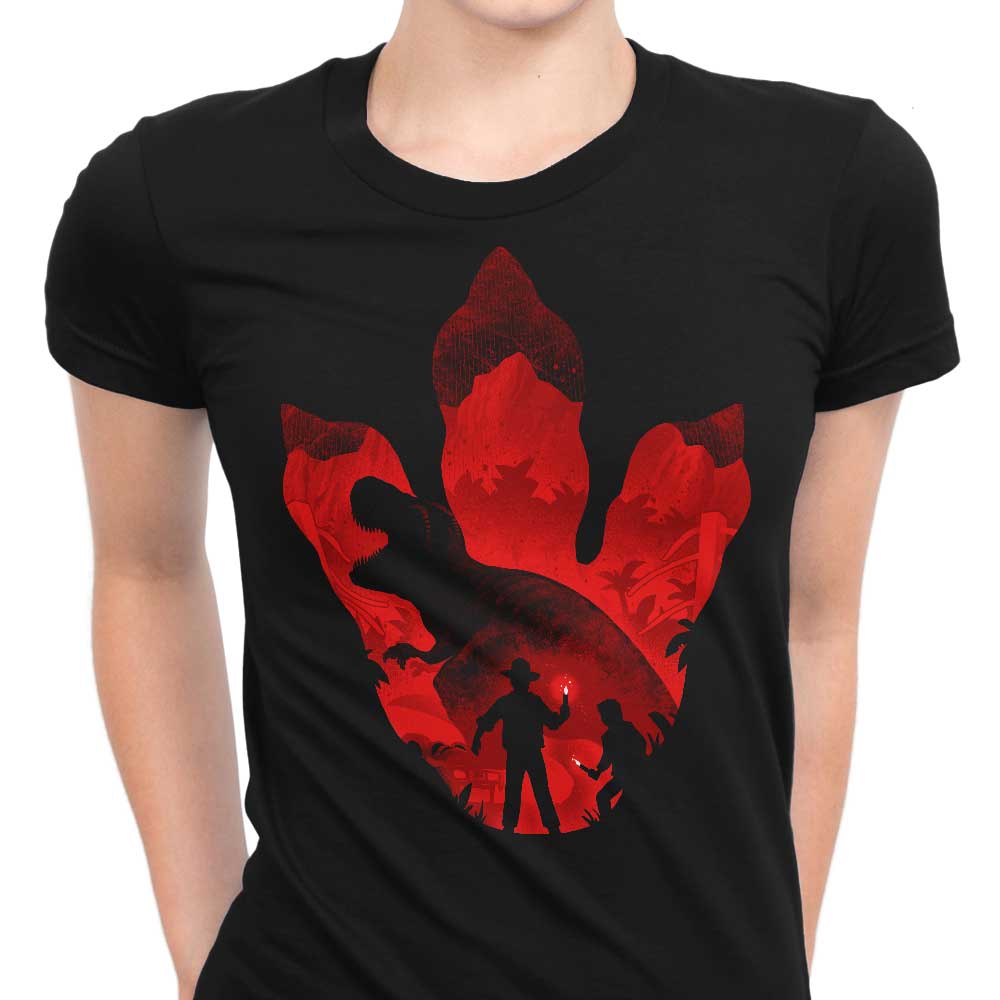 Stylish Women's Alemaglia Apparel with T-Rex Footprint Design