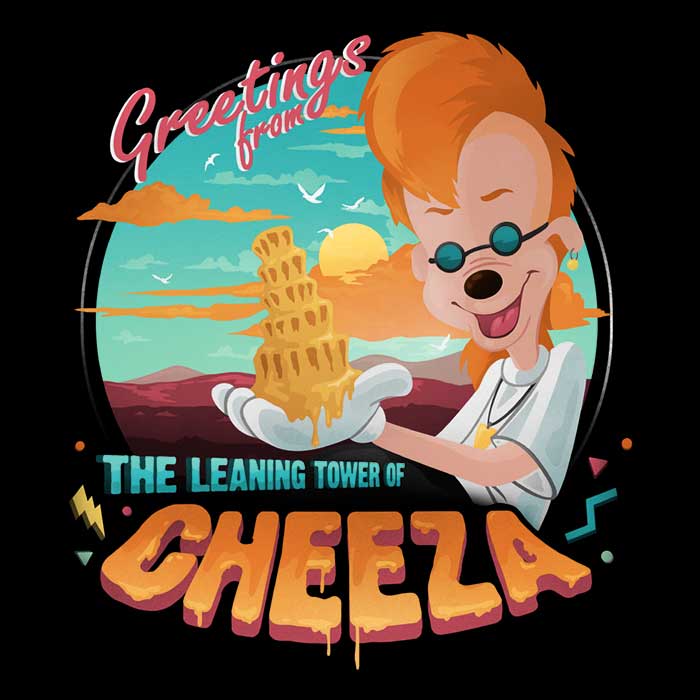 The Leaning Tower of Cheeza Women's Fashion Apparel - Stylish T-Shirts