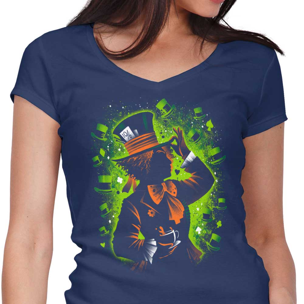 Exceedingly Enraged - Women's Fashionable V-Neck Top