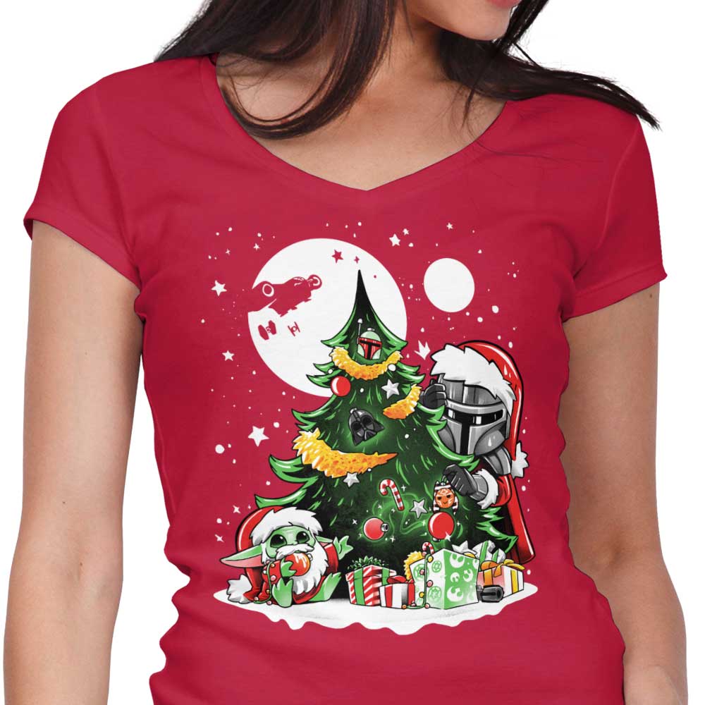 Alemaglia's Christmas - Style Women's V - Neck Garment
