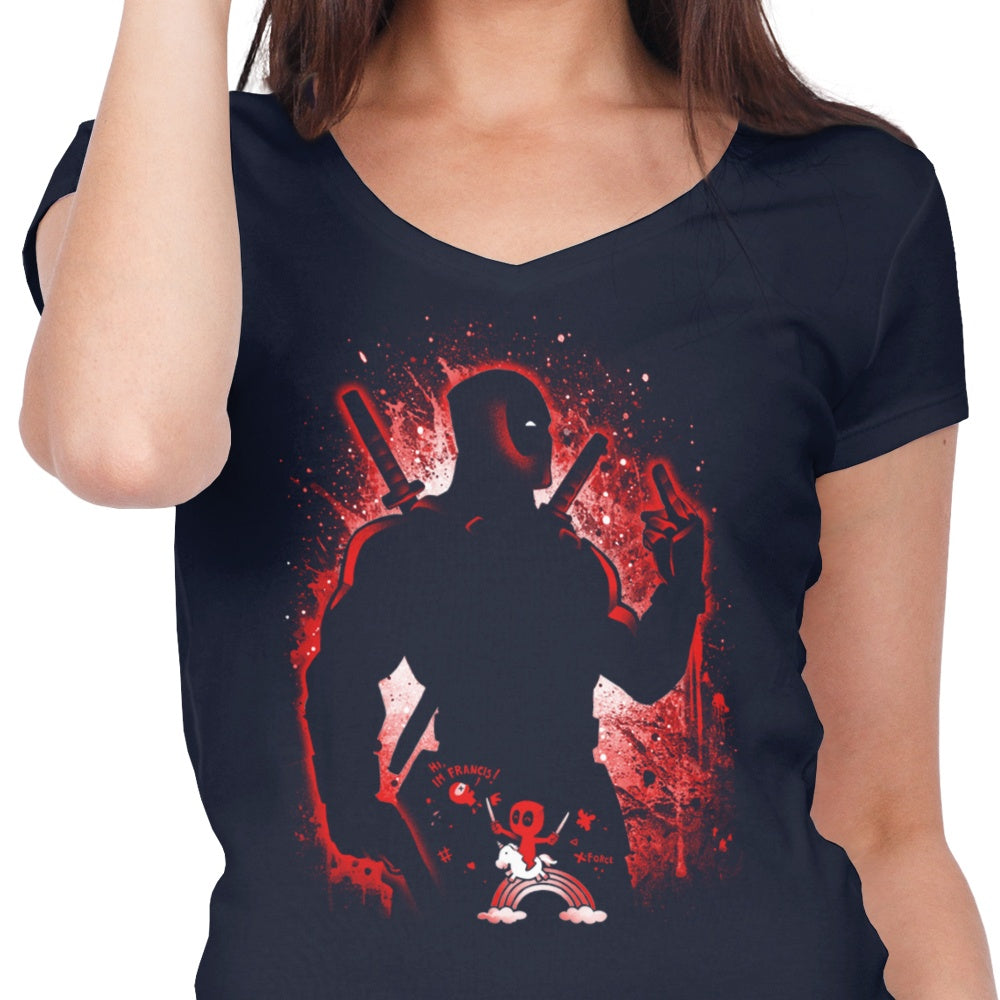 Stylish Alemaglia Women's V-Neck - The Chatty Merc