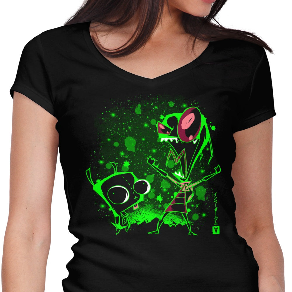 Women's Fashionable V-Neck T-Shirt - The Invaders Collection