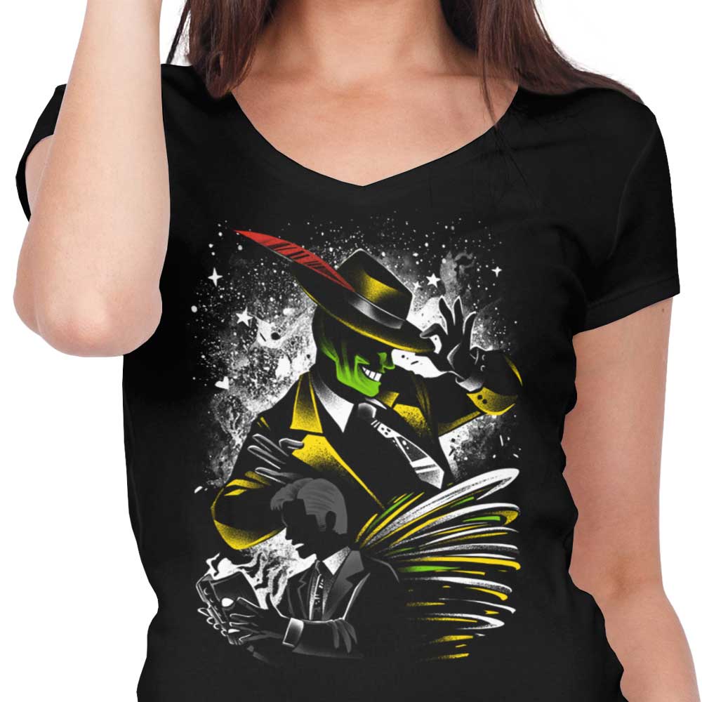 Smoking Women's V-Neck T-Shirt by Alemaglia