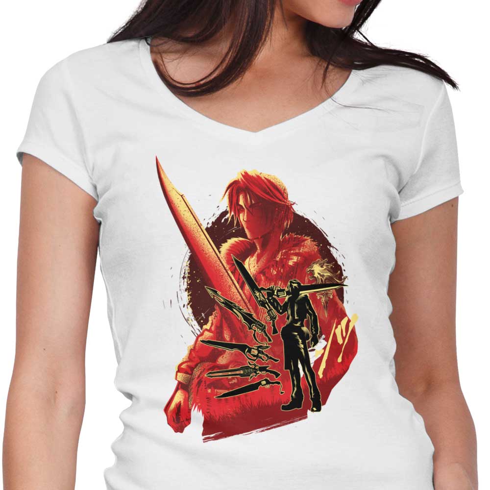 Hypertwenty's Ultimate Lion Heart V-Neck Women's Top