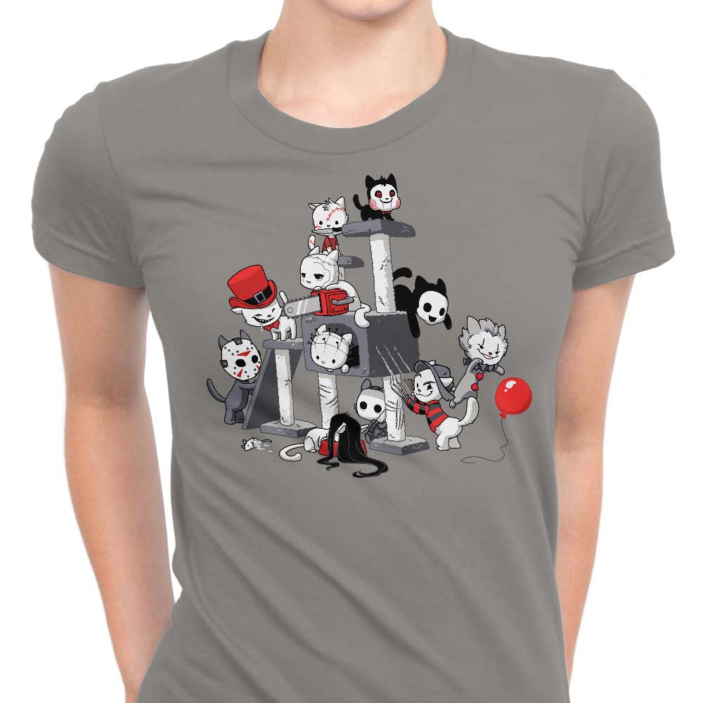 Scary Cat Themed Women's Clothing - T-Shirts and Premium T-Shirts
