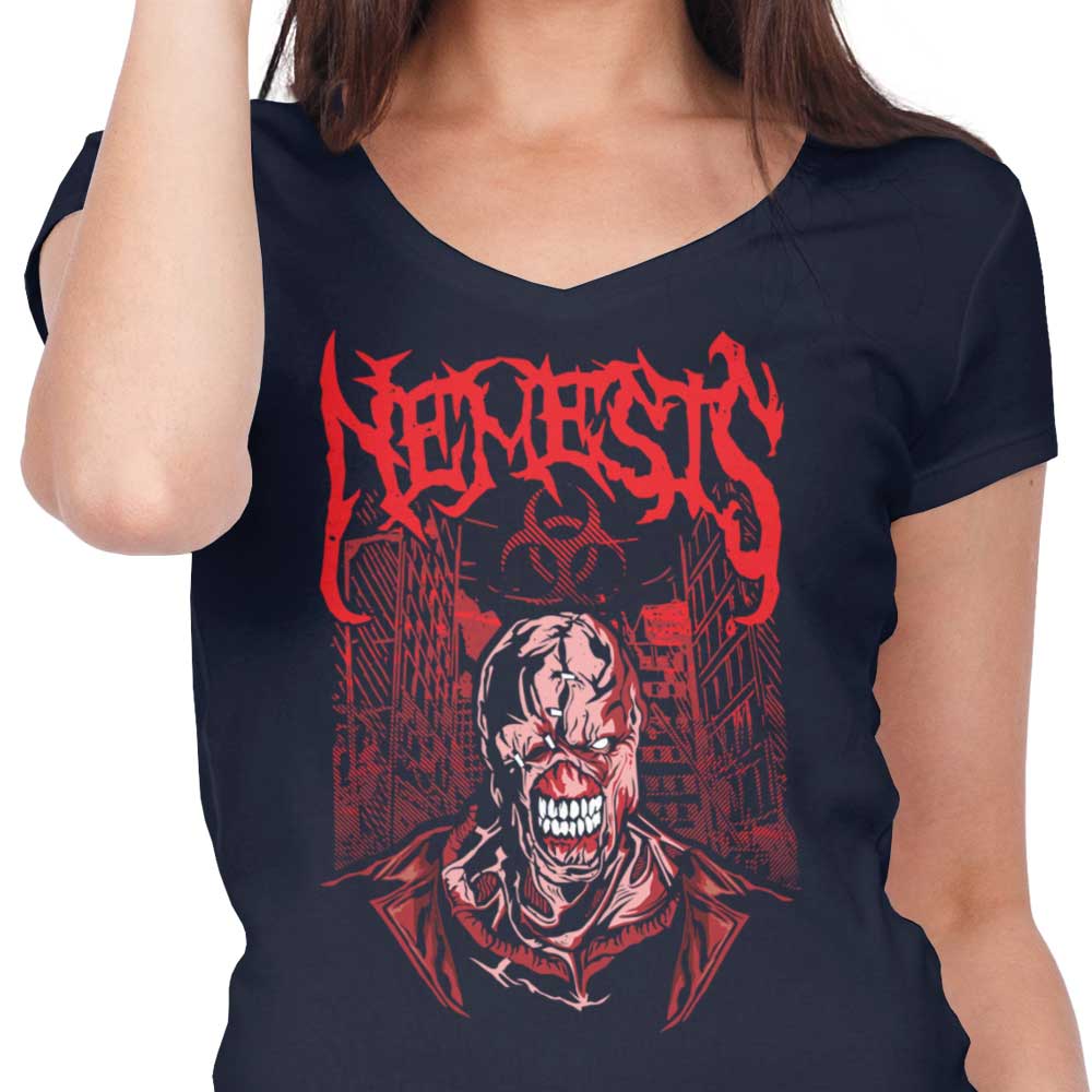 Dracula Byte's Nemesis Women's Stylish V-Neck Top