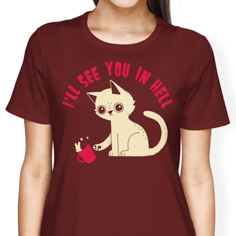 Stylish 'See You in Hell' Women's Clothing by DinoMike